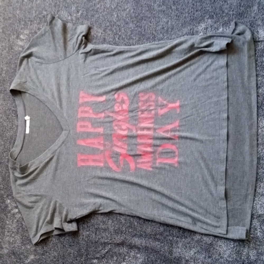 Maurices heathered gray anti Valentine's graphic tee